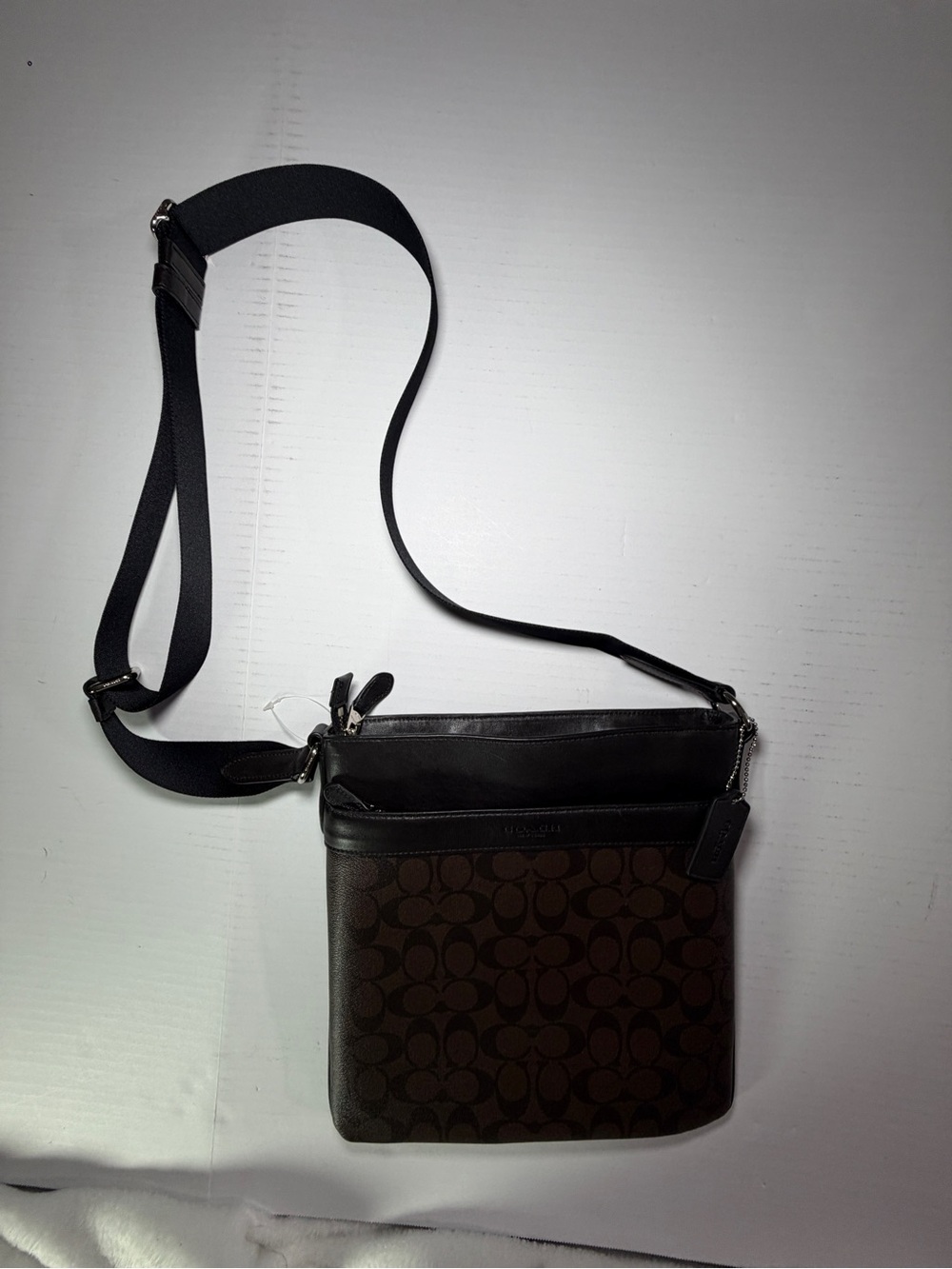 Coach Charlie Signature Crossbody Bag for Men F54781 Brown
